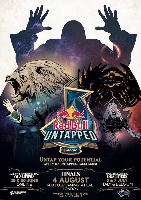 Konsultere Gade Bowling Play-MTG on Twitter: "Announcing Red Bull Untapped! A $200.000 tournament  with 2 Magic Arena Qualifiers, 2 Magic qualifiers (Italy&amp;Brussels) with  the finals in London! It's FREE! It's the can't miss event of