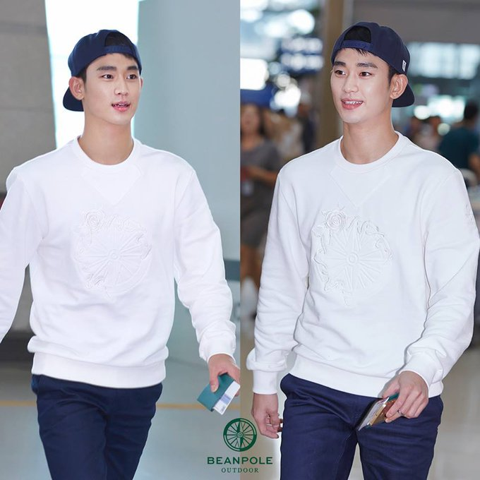 ソンウヒョン　キムガンミン　キャンパスプラス Actor #KimSooHyun in his #Beanpole Outdoor Airport Fashion going