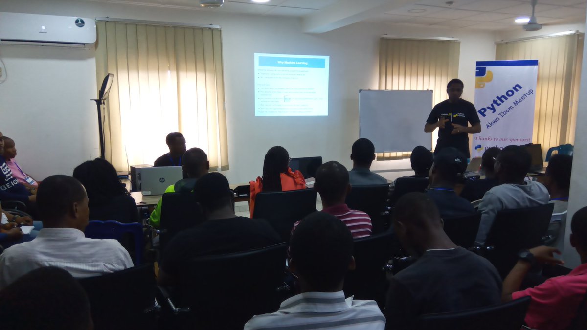 kodehauz's tweet image. Introduction to machine learning
#PythonAkwaIbomMeetup #kodehauz #machinelearning @kodehauz @PythonAkwaIbom @PythonNigeria @ThePSF @almaudoh