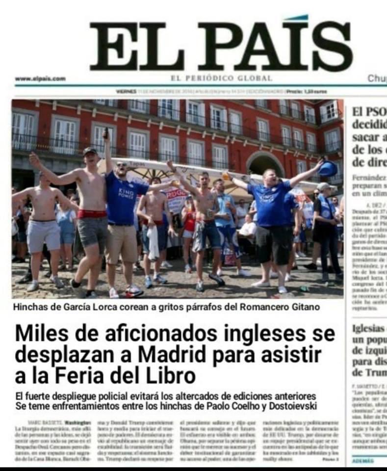 No sé el autor, pero esta portada es genial. Todavía me estoy riendo con el pie de foto...