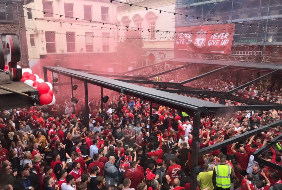 Liverpool Echo on Twitter "Concert Square is awash with red as