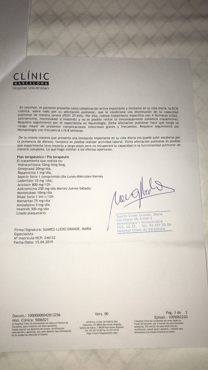 pata0605's tweet image. ⁦@ProgramVIDA⁩ Aquí mando el último informe médico de mi hijo para que vean su situación 🙏