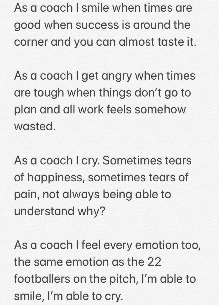 As a coach my mental health is important too. 

To my fellow coaches/managers please if you ever feel alone or down, speak out, talk to someone.

You are important too!

#Footballcoaches #Speakout