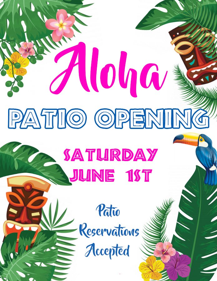 stcgcc's tweet photo. Today's the day!  Time to welcome in patio season Join us for our Hawaiian celebration today on the patio. #Aloha #patioopening #clubevents https://t.co/4zscNwPkE4 https://t.co/FyrzbPdvnN