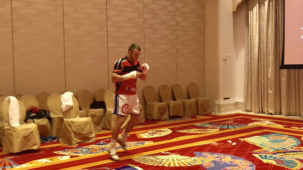 #IBFChampionshipSuperGala #wynnpalace 🥊🥊Fanlong Meng from China and Adam Deines from Germany is getting ready for the IBF World Light Heavyweight Title Eliminator/ IBF International Light Heavyweight Title Defence🙌🏼 Good Luck!