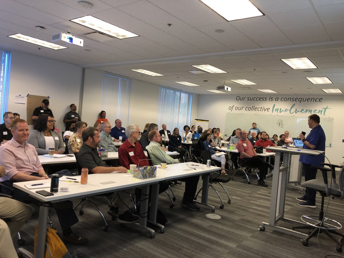 mgrejda's tweet photo. David Hawsks, CEO Agile Velocity kicks off our Dallas Agile Leadership Network event, Agile Leadership Fest. @improving #agile @Pivocity @TTCrockeTT https://t.co/FBIRgVPMDB