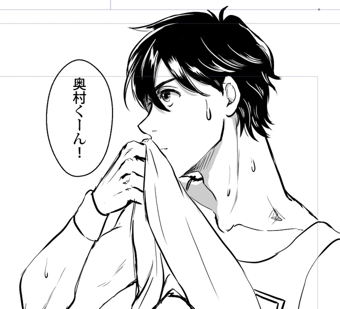 Aだけ転生if漫画が長すぎて終わりが見えないので、2ページの学パロ漫画描き始めてしまった…!!
明日も用事があってあまり描け無いけど、2～3日中にUP出来るはず…✨ 