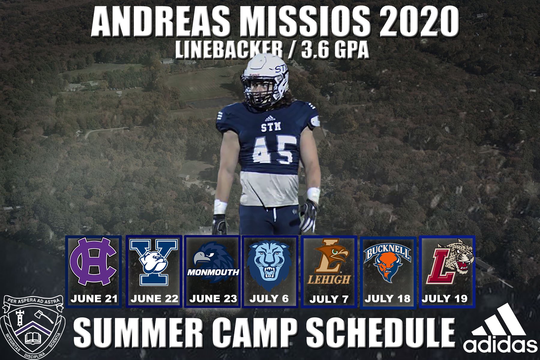 St Thomas More Football On Twitter Coaches Be On The Lookout For Andreas Missios A Missios42 This Summer Here Is His Summer Camp Schedule Everythingearned Neverenough Https T Co Dpmbpokeuz