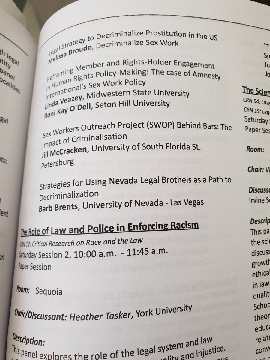 corbeau_1863's tweet image. Preparing for panel: The Path to Decriminalization in the US, chaired by @barbbrents  #sexwork #CRN6_DC2019 #LSA2019