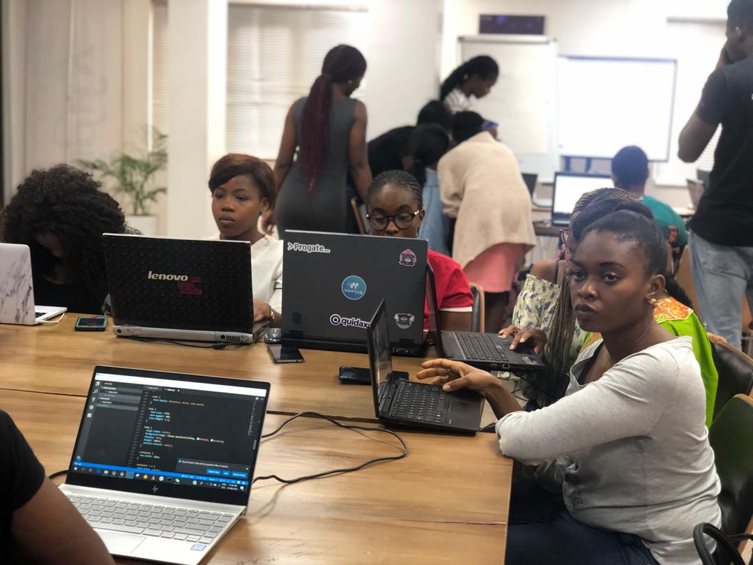 FavourChi__'s tweet image. #CodeLiteracyDay currently ongoing in Lagos Chapter by @SheCodeAfrica