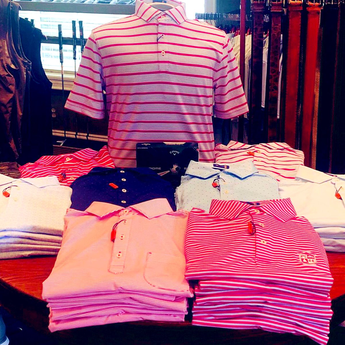 PLCCLife's tweet photo. Members, stop by the golf ⛳️ shop this weekend &amp; check out all the NEW apparel in stock!  EP Pro for Ladies, Stitch &amp; Peter Millar for Men. Open today from 8am-8pm and tomorrow 8am-7pm. #plcclife https://t.co/43o56c62YG