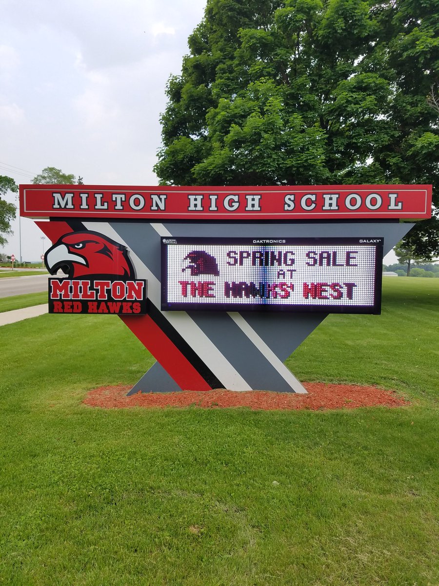 Spring sale happening right now until noon! Awesome student designed apparel at a great price! #opportunity #miltonpride