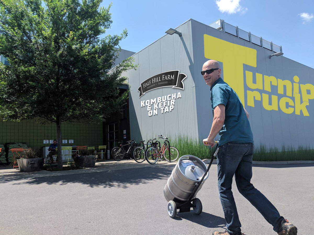 HEY NASHVILLE: We’re excited to announce you can now get 4 flavors of our farm’s #kombucha &amp; #kefir on tap at @TurnipTruckEast! Made with all organic ingredients in neighboring Woodbury, TN - now available by the growler at your favorite natural &amp; local grocery store!