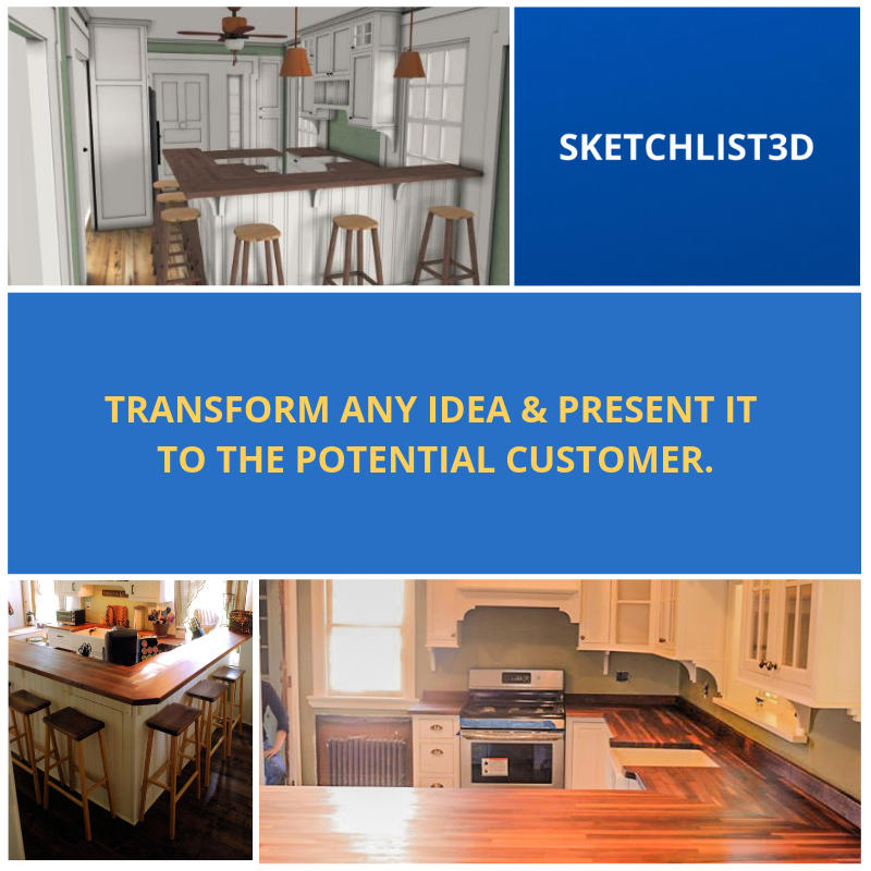 sketchlist's tweet photo. As a custom #woodworker one of your most important tasks on any job is to transform an idea and present it to the potential customer. 

Only when that prospect is confident that you ‘get it’, will you get the job. 

#designsoftware #cabinetsoftware #woodworkers #cad #design #home https://t.co/TQR7AoY1M0