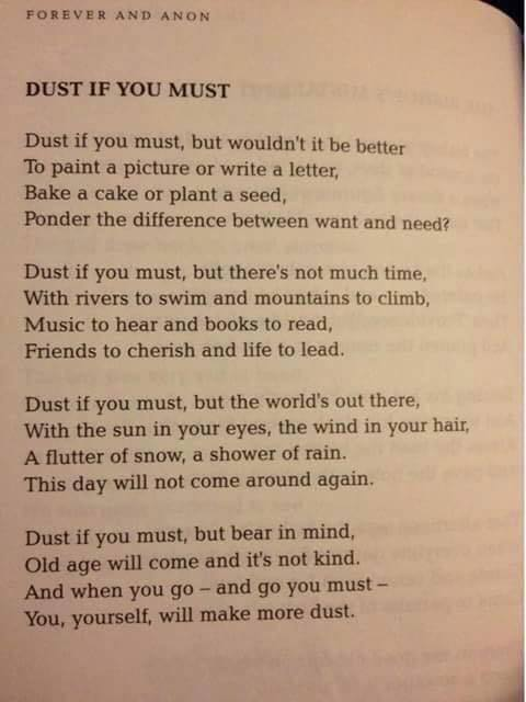 KimGordonauthor's tweet photo. Philosophical Cleaning Excuses:
#cleaning #notcleaning #humor #dust https://t.co/fx9DvvIUQR