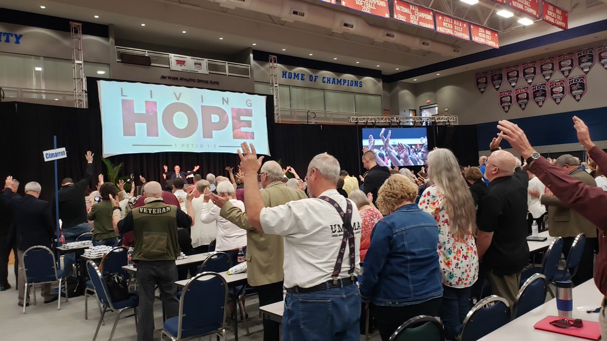 ok_umc's tweet photo. And all God’s people say AMEN #okumc19 https://t.co/kIclK7NkAE