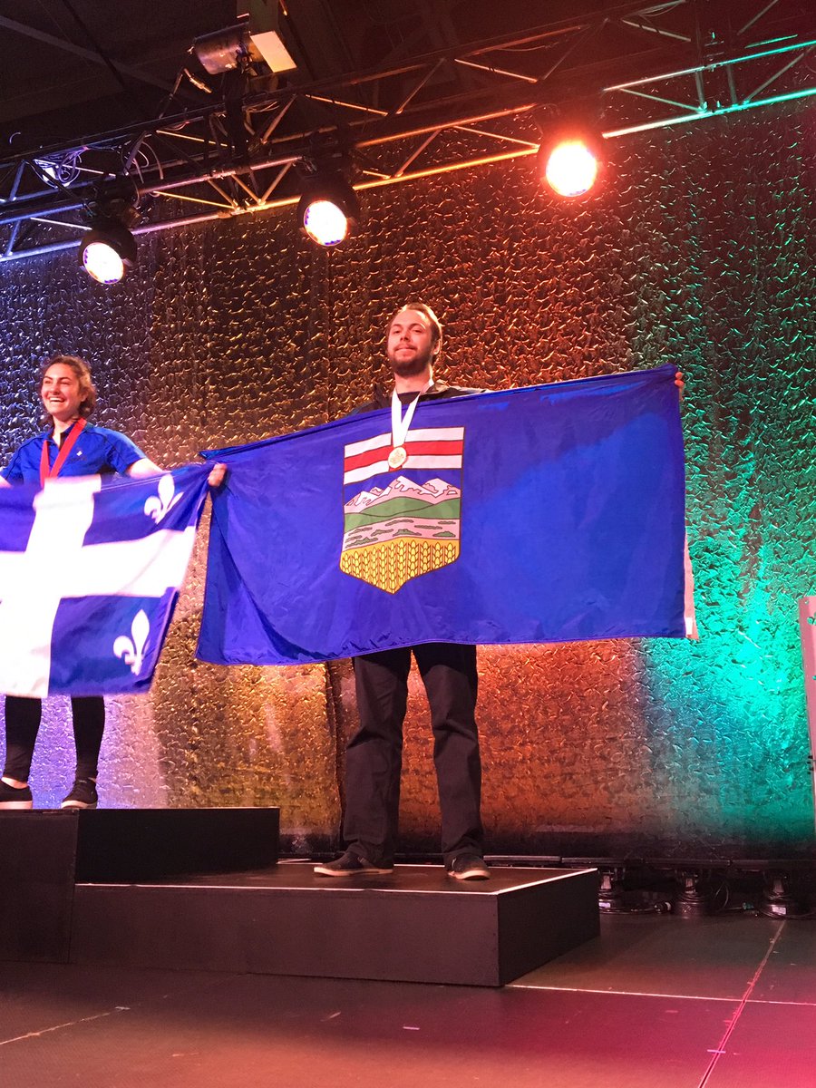 skillsalberta's tweet image. Peter Farrar from @sait takes bronze in Aerospace Technology at #SCNC2019 #ABisSkilled