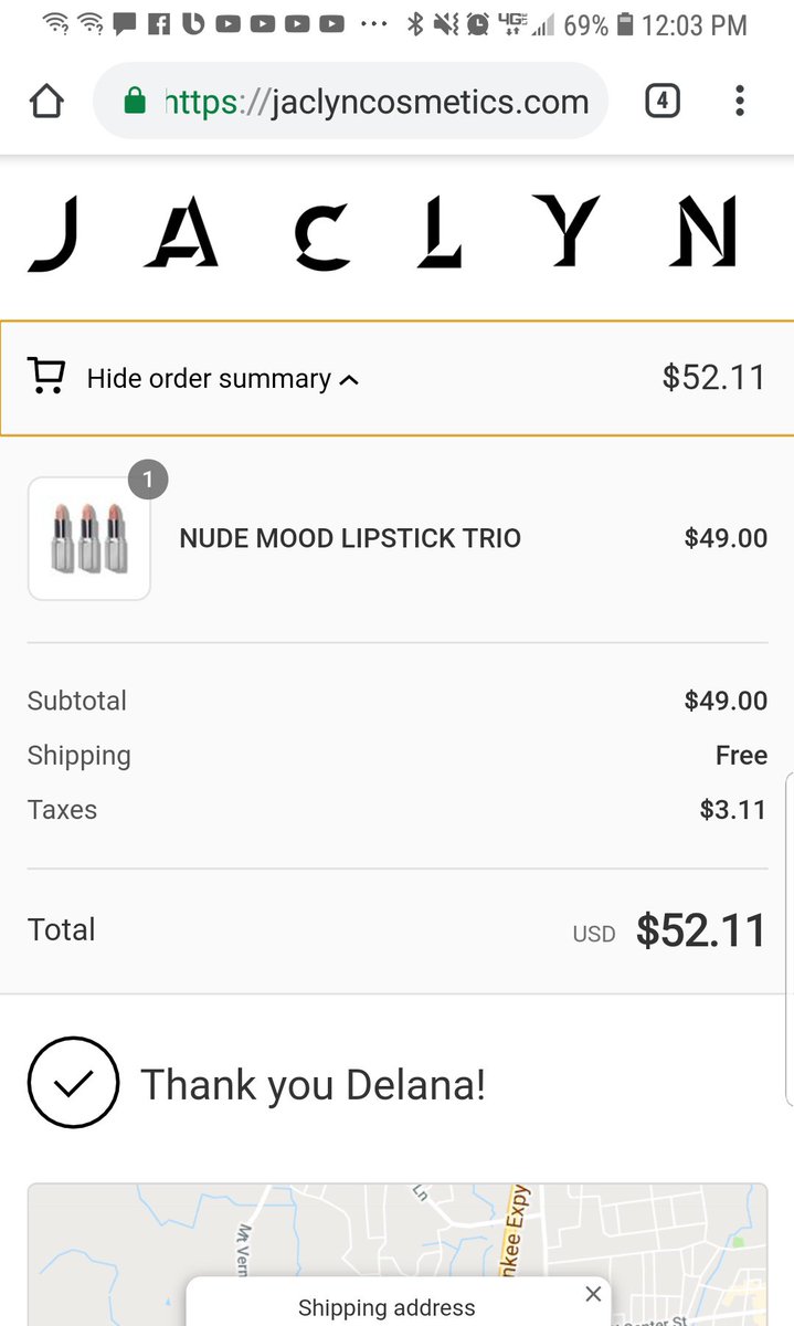 dvayou16's tweet photo. @Jaclynhill I think that is the fastest I have ever ordered makeup https://t.co/QUPGAxQlK0