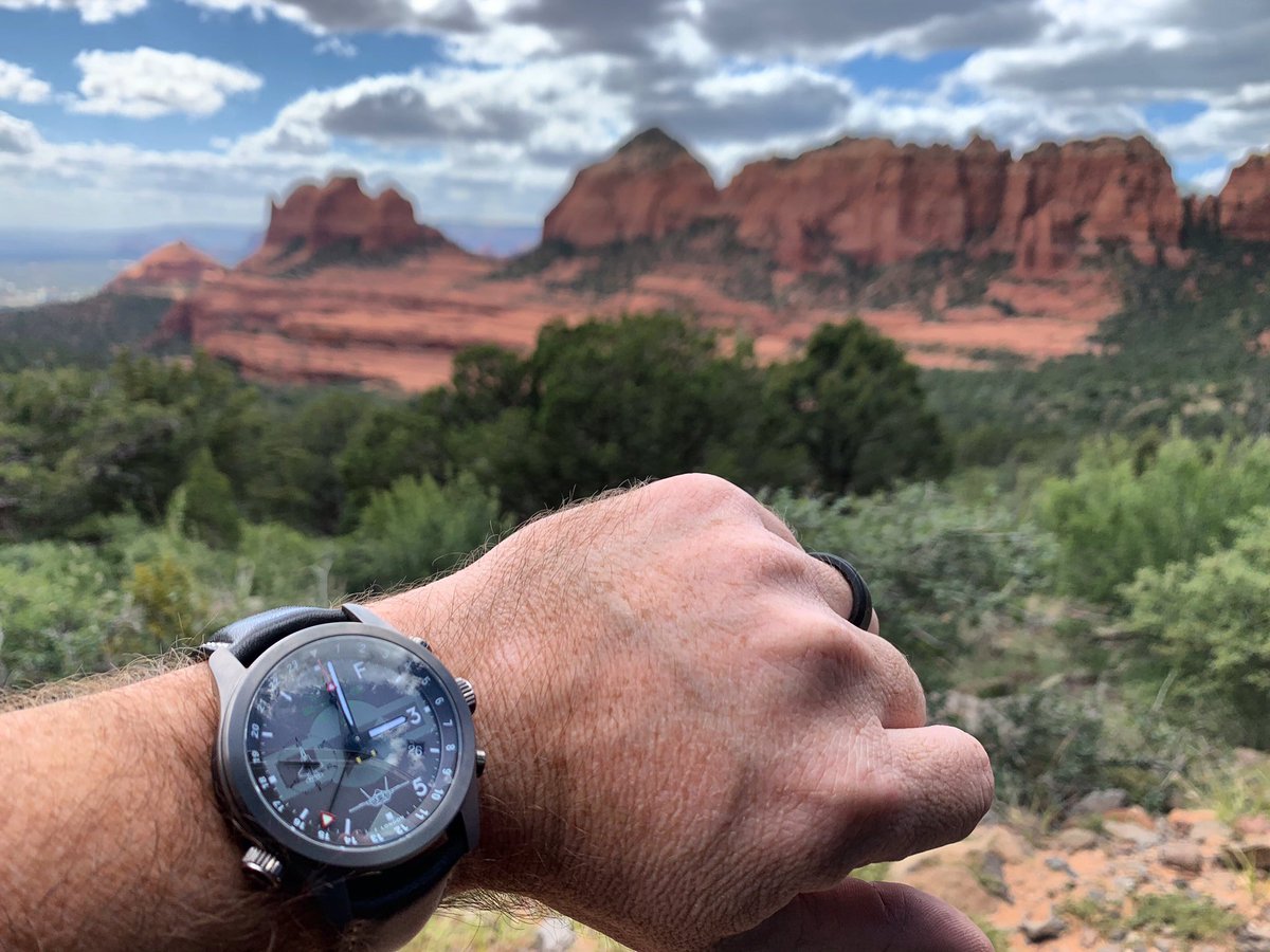 BremontMilitary's tweet image. The @Bremont military edition exclusively for pilots of the U.S. Air Force F-35A is shown here at very low level in Sedona, AZ! #F35A #LightningII