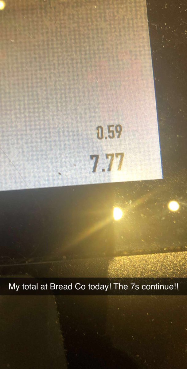 hollzbollzz's tweet image. This was my total at Bread Co #itsbreadco the day after we won the West Conference. You know I gotta be a good luck charm!! @TheBudKnight   #7 #maroon #GloriaSweepstakes #GLORIA