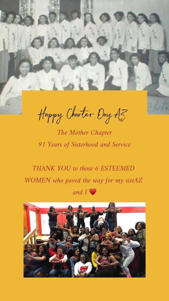 mrs_spalding20's tweet photo. Today is the day when the Mother Chapter of Alabama was born ๐บ๐ #LONGLIVEAZ https://t.co/vk13NYw6jM