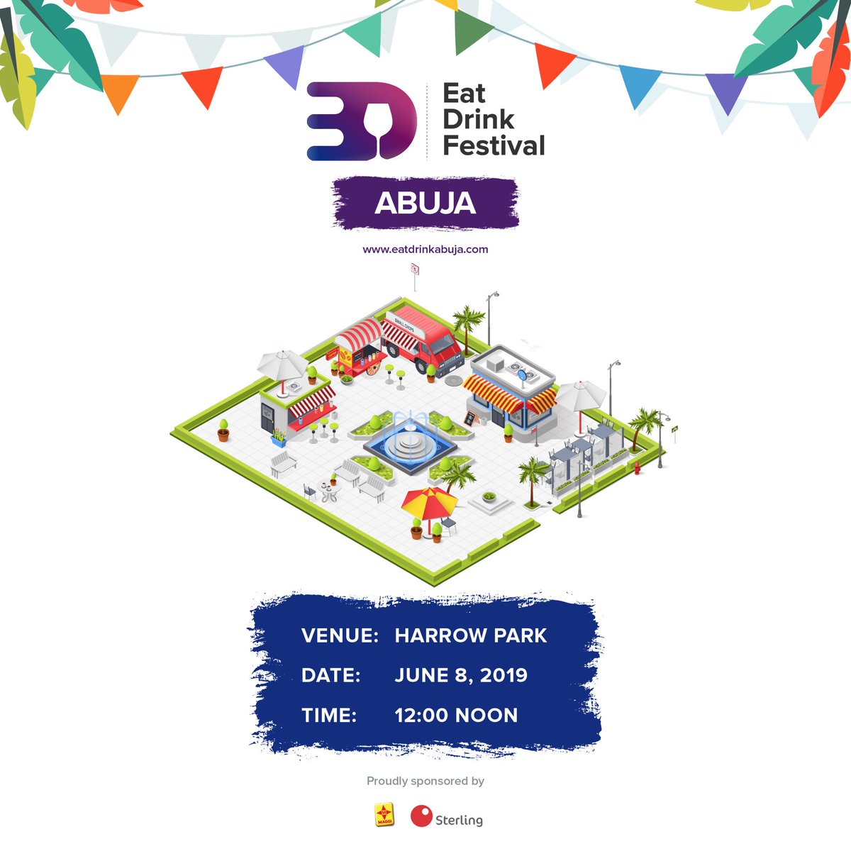 chasseurfoueats's tweet photo. Only 10 more sleeps until the #eatdrinkfestival in #Abuja! We’re heading to Harrow Park on the 8th of June, to get a taste (and feel) of Lagos’ favourite food festival. Have a look through the @eatdrnkfestival page to see the vendors and start making plans! #AbujaFacts #food https://t.co/k02BQfUbXe