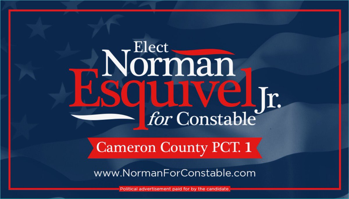 Norm4Constable's tweet photo. #NormanForConstable 
#CameronCountyPCT1 #March2020 https://t.co/ddxW9qSL0A