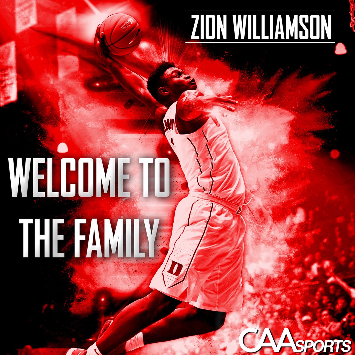 We are proud to welcome Zion (<a href="/zionw32/">Zion Williamson</a>) Williamson to the CAA Sports Family!