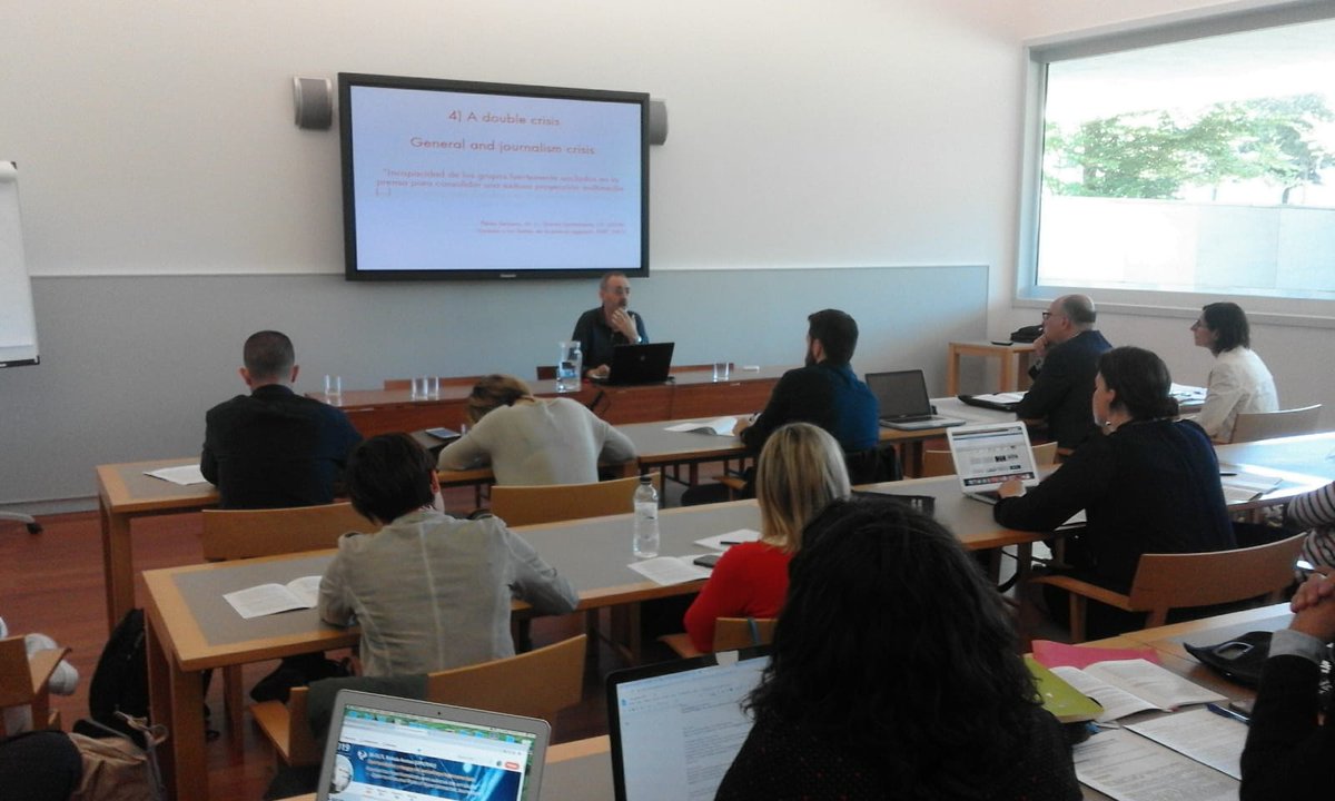 mariajpico's tweet photo. Una diagnosi brillant, profunda i compromesa sobre #periodisme #digital Luxe escoltar @javierdiaznoci @UPFBarcelona #SEPBilbao2019 #DigitalFracture #journalism #media https://t.co/kLb4zg2vRf