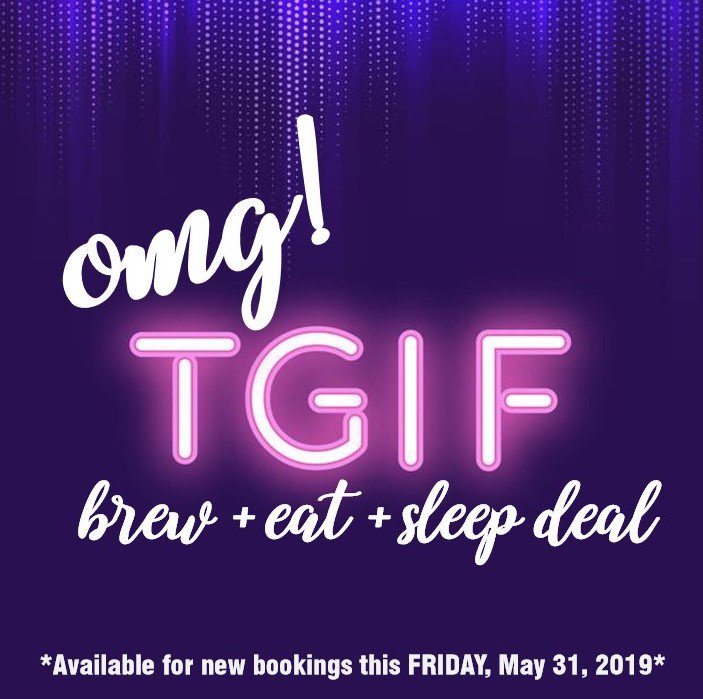 Honour our second favourite F-word...FRIDAY!  BOOK A ROOM now for Friday, May 31st and we will include a $10 mini bar credit and a $50 gift card for the Grove Brew House.  Give us a call at 519-712-9087 or book online at mygrovehotel.com.