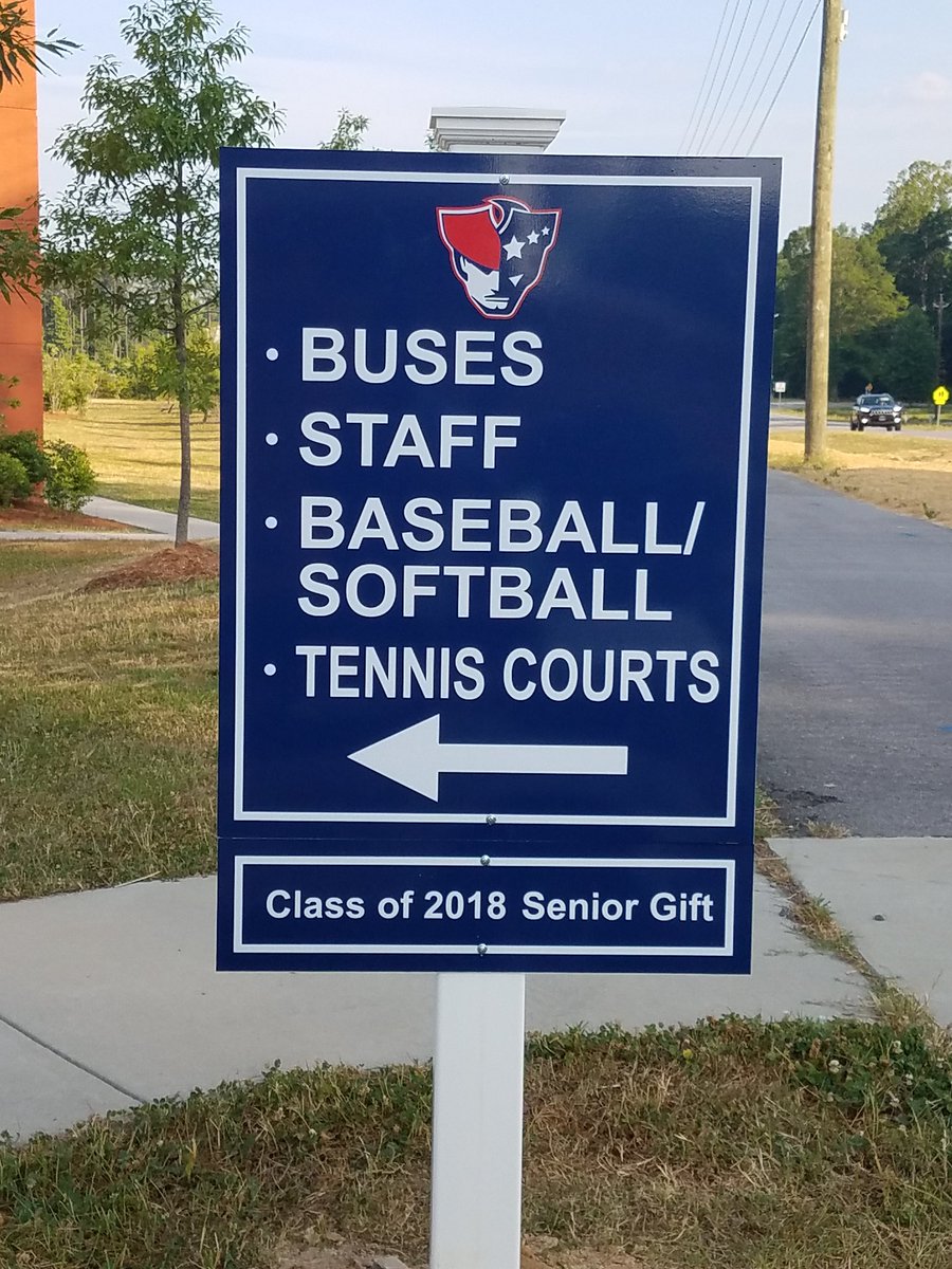 New traffic signage courtesy of the class of 2018!