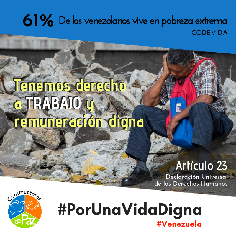 radiofeyalegria's tweet photo. El artículo 23 de la Declaración Universal de los Derechos Humanos establece que todos tenemos derecho al trabajo y remuneración digna.
#PorUnaVidaDigna https://t.co/McVzfGo2fg