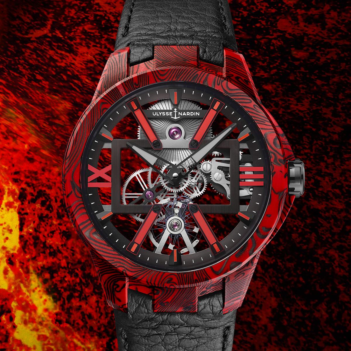 ulysse_nardin's tweet photo. 🔥 The hottest watch you've ever seen. 
Discover now the new #SkeletonXMagma by #UlysseNardin 
https://t.co/2ND5O18PtB https://t.co/w9O7L9voe2