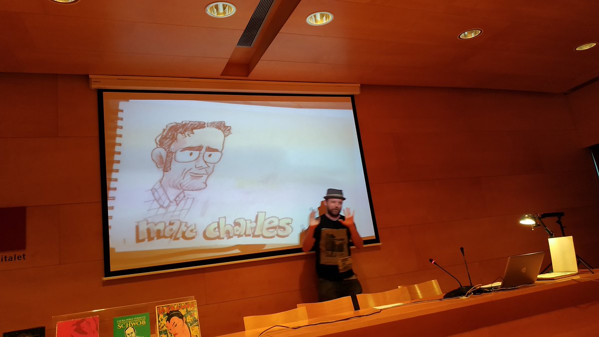 ComicTS's tweet photo. Quin crack.
@leinadzivro no s'ha perdut ni una coma de tot el que s'ha dit a les #bibcomic19 😲 https://t.co/SCnWAkIo5t