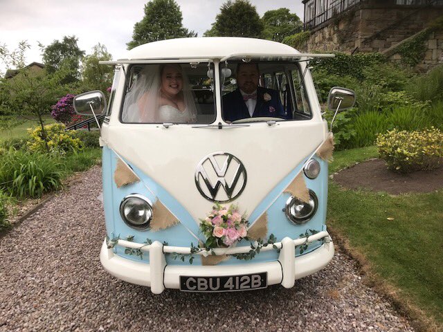 Something borrowed something blue #vw #campervan #weddingcar <a href="/BWHigherTrapp/">Higher Trapp Hotel</a>