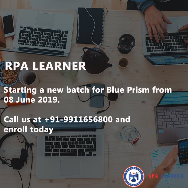 RPALearner's tweet photo. Are you eager to learn #BluePrism &amp; searching for the #OnlineBluePrism training institute? The Blue Prism Online training course facilitated by the #RPALearner training institute grooms the participant with customized training course as required with respect to the job assignment https://t.co/mIpxm1gxz1