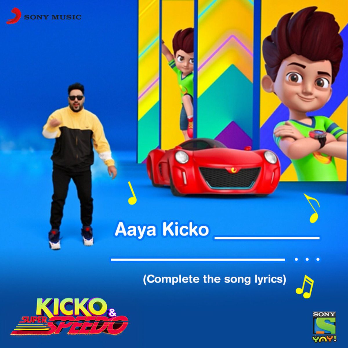 sonymusicindia's tweet photo. Do you know the lyrics of #GoKicko? Head over and check out the official lyrics video for the track and find out https://t.co/6K7ePeHP8z
@badboyshah @SonyYAY https://t.co/PT3M6Yeaeu