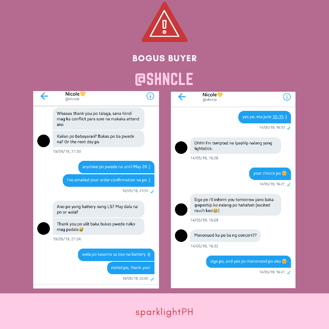 sparklightPH's tweet photo. #UpdatesSLPH
β οΈ BOGUS BUYER AND JOY RESERVER β οΈ
κ° @shncle & @kimtaestagram κ± https://t.co/28FTmh1eC5