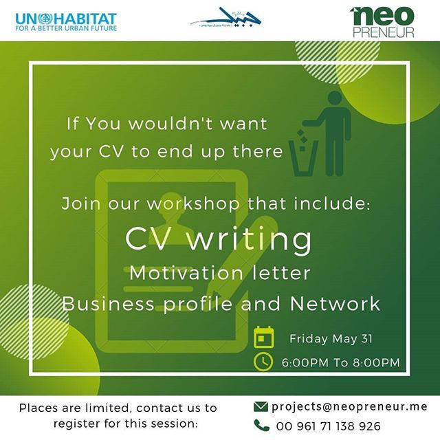 Neopreneur's tweet photo. Few places are left for the workshop!! Hurry up and book yours now!

Don't forget to bring your CV with you!
You may be the one we are looking for 😉 https://t.co/yxipWBt9Qd
