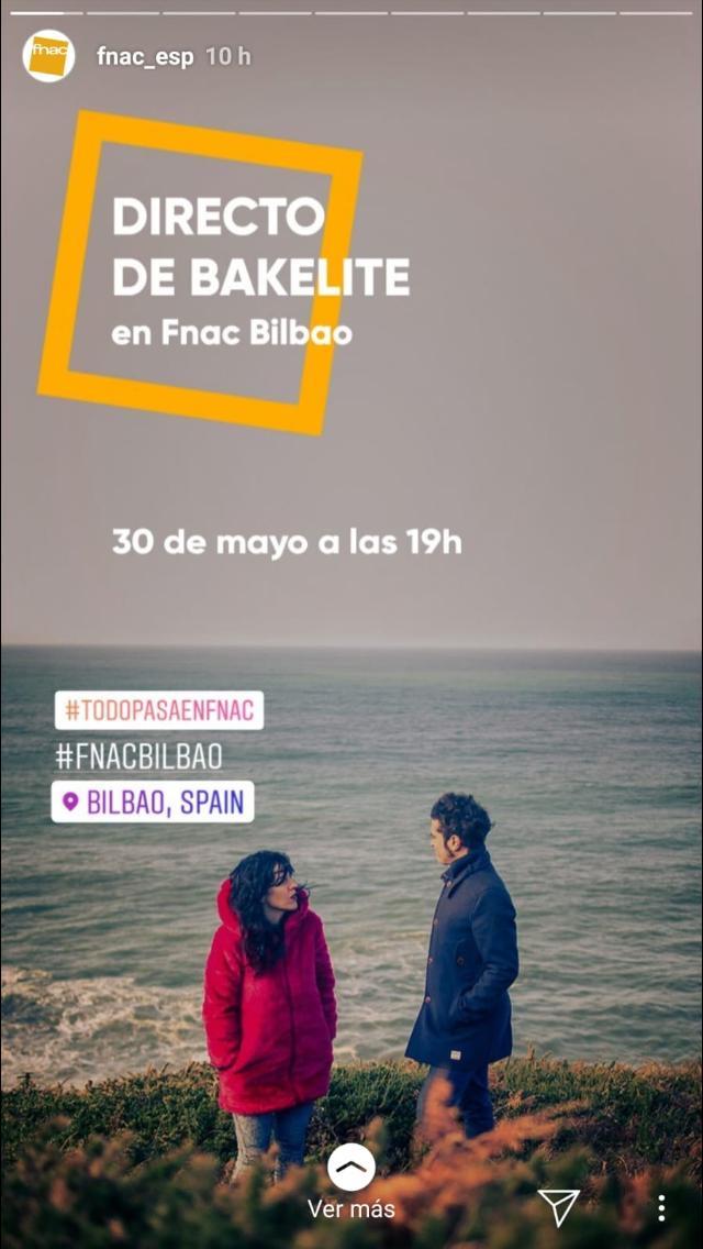 Bakelite_'s tweet photo. Heldu da eguna! Gogo handiz berriro ere zuzenekoetara bueltatzeko!#fnacbilbao  #todopasaenbilbao #bakelite @Gaztezulo https://t.co/BqIbGjhGLZ