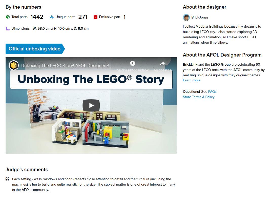BrickJonas_HU's tweet image. 🎥 Oh, something new just popped up on &quot;The LEGO® Story&quot; product page!
 
📦 Follow the link below, check out the official unboxing video, and place your order before July 1, if you&apos;d like to build your own piece of LEGO&apos;s history!

➡️ bit.ly/bricklink-thel…

#AFOLDesignerProgram
