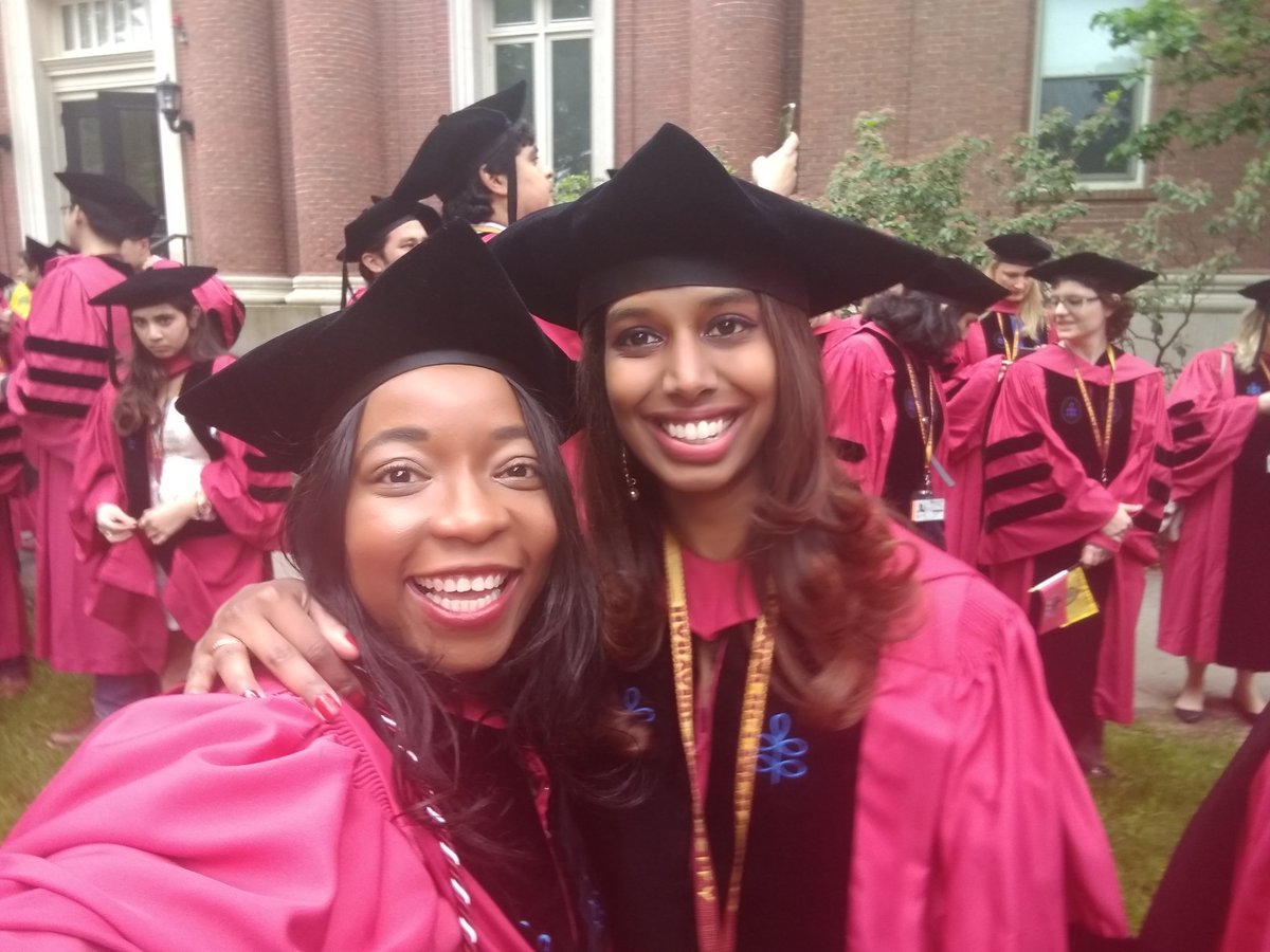 naijaLola's tweet photo. Celebrating with @CARM1Monoxide at Commencement. We did it, girl!!! #Harvard19 #GSAS19 #womeninSTEM #BlackandSTEM https://t.co/6uiSdm7TXH