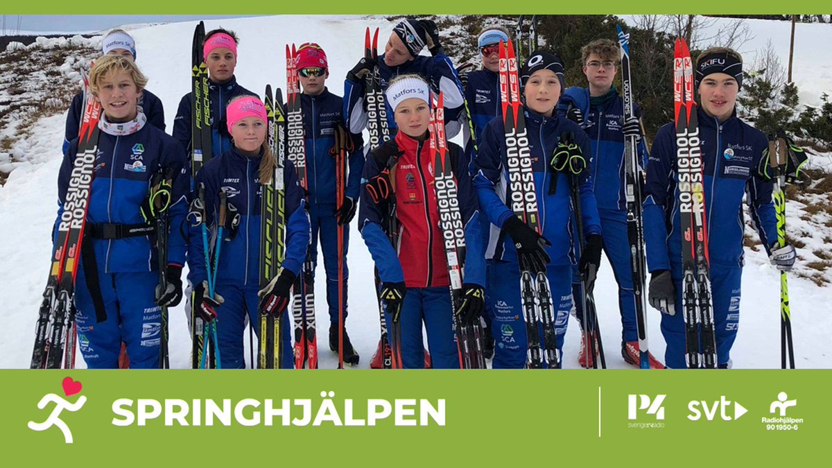 Matfors SK åker rullskidor non stop för Springhjälpen t.sr.se/2MiCYpH
