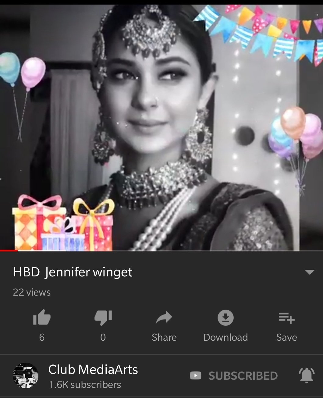 
Happy birthday Jennifer winget 