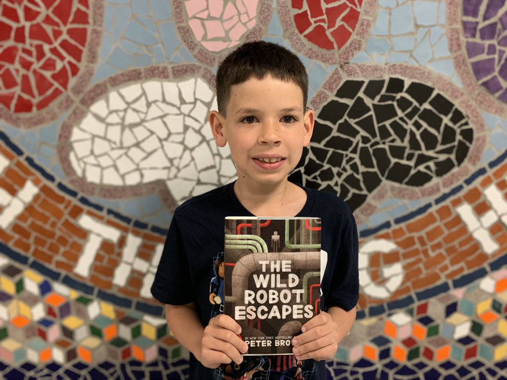 ParksideReading's tweet photo. @ParksideES has added several students to the its list of #MillionWord readers. Big shoutout to 4th grader Christian from @MrSwansClass! He’s a big fan of @itspeterbrown and his Wild Robot books. Congratulations! You make us #PennDelcoProud! https://t.co/9bR19Xyv4y