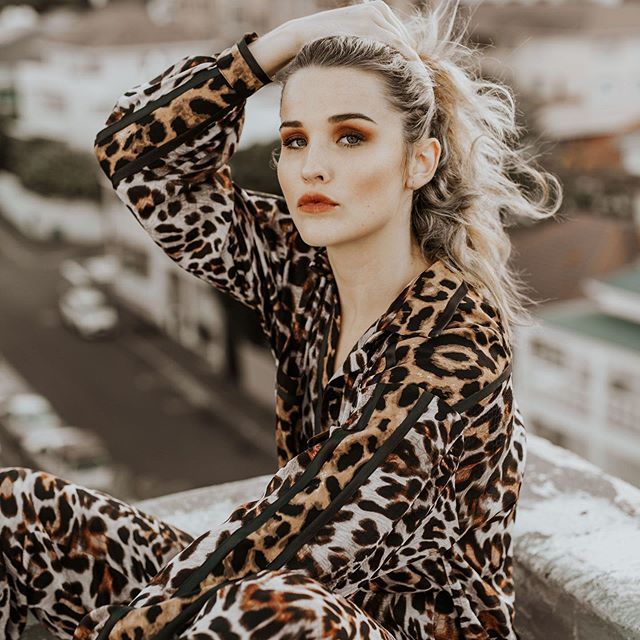 Spotted in the leopard⚜️ Feat. @christi_steyn 
Wearing a @stephen_van_eeden creation 
Photographed by @lindiewilton 
Makeup and hair by @kirstenmurphymakeup using <a href="/tartecosmetics/">tarte cosmetics</a> and @bobbibrown bit.ly/2KfvwZM