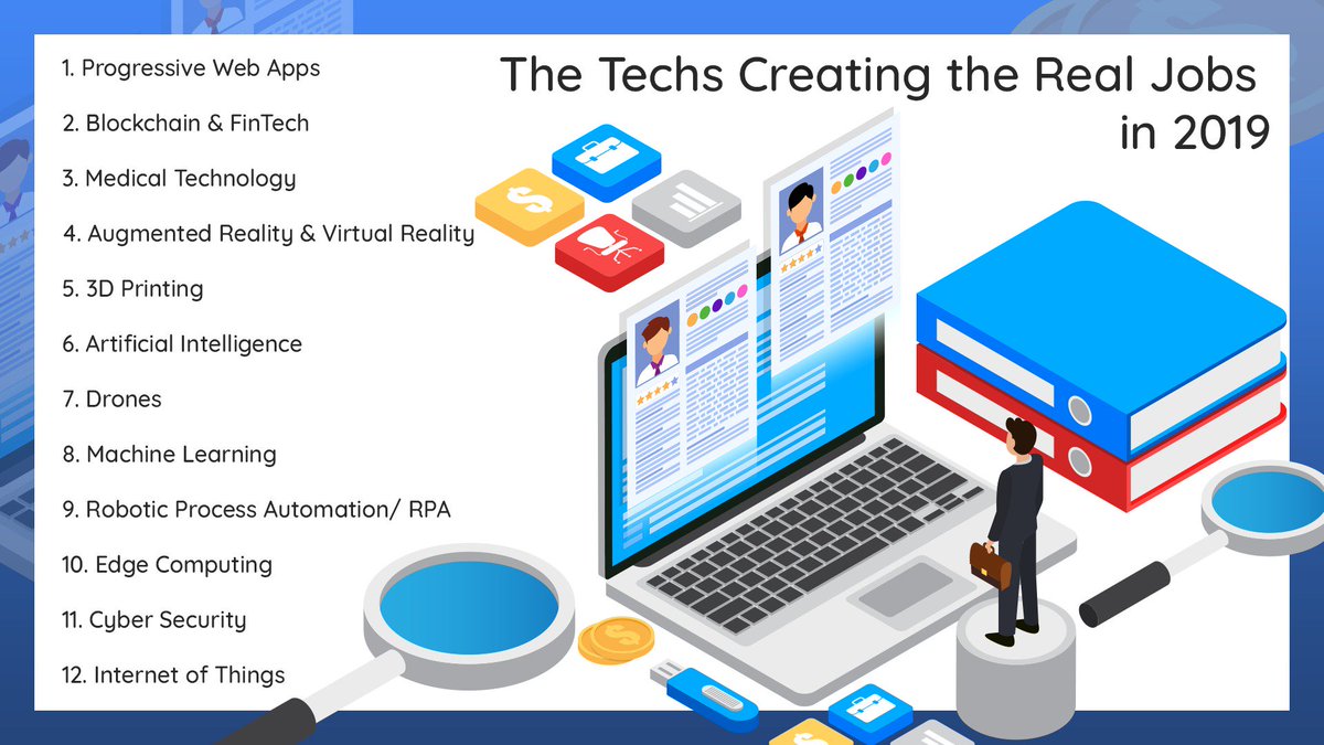 GondaliyaKajal's tweet image. The one who is confused about selecting the techs to grow the career or start a new one in 2019. Here are some of the techs that are going to have real jobs in 2019. 

#technologytrends #technology2019 #techs #jobs #SoftwareEngineer #SoftwareEngineers