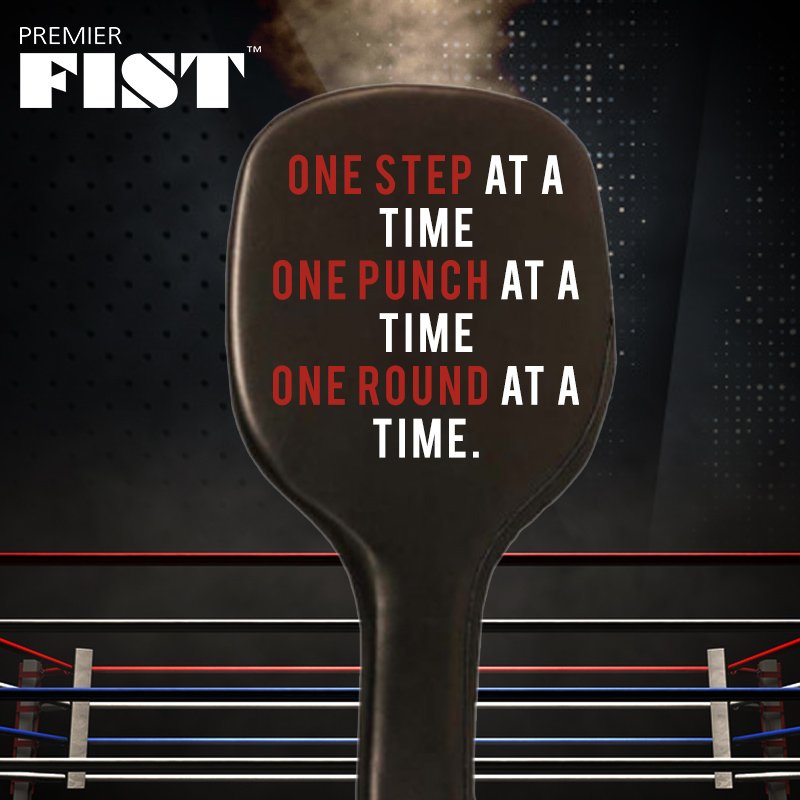 ‘‘One Step at a Time
One Punch at a Time
One Round at a Time.’’
To buy the best paddles, visit: 
premierfist.com/product/premie…

#MartialArts #MartialArtsEquipment #PremierFist #PunchPaddles