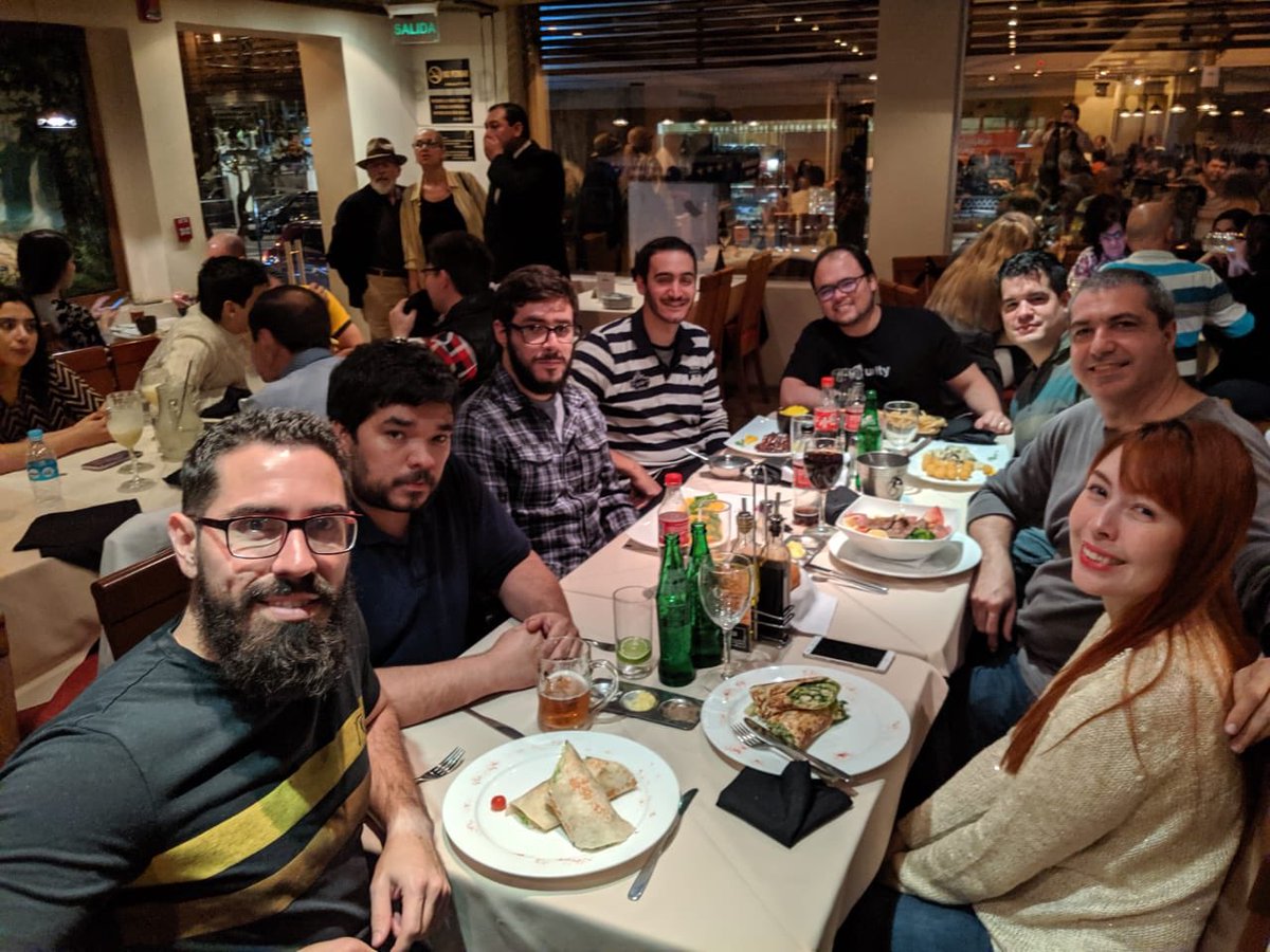 igdapy's tweet photo. Alexandre Kikuchi, de Unity, Roy Magariños y Andrés Vergez, de DigiLearnnials... Calentando motores para el GameDevPY, que inicia hoy!
👉 https://t.co/N3D2AUDIDN
👉 https://t.co/bF2GMXYlxl https://t.co/rymUgZ9XWq