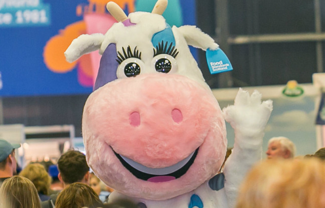FSScot's tweet photo. Our mascot, Millie Moo is returning to this year's @TasteOfGrampian. Say 'hi' to her, take a selfie pic and tag us on Twitter @FSScot #FSSEvent #ToG2019 #forhealthyeating #forsafefood https://t.co/ljEDSHPzW9